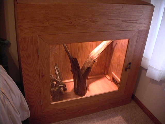 oak reptile cage